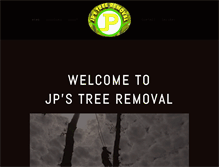 Tablet Screenshot of jpstreeremoval.com